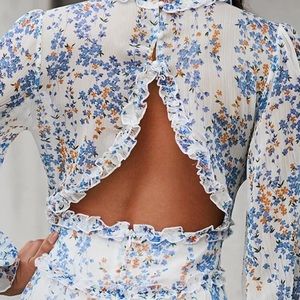 This is giving high end designer ZIMMERMAN perfect for weeding, a summer night